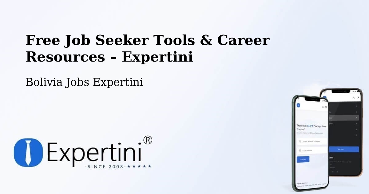 Free Job Seeker Tools & Career Resources – Riberalta - Riberalta, Bolivia Jobs Expertini